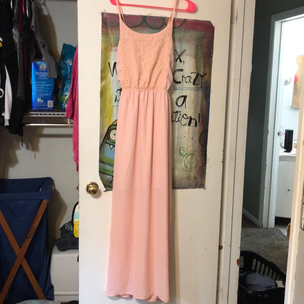 A pink dress